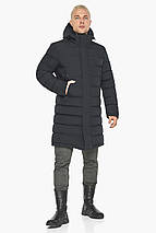 Чоловіча графітова куртка міська для зими модель 51801, фото 2