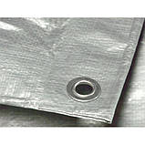 Тент 100 г/м2 "Grey" 4*6 м тарпауліновий тент від дощу, фото 4