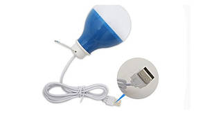 USB-лампочка ліхтар RingstAR 5W, світлодіодна LED-лампа від USB з кабелем 1 м (холодне світло)