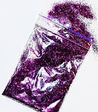 Глітер класичний Hexagon Metallic Преміум, сливовий, крапка, колір СА 1650, розмір 1/96 (0.3мм), 1кг, фото 2