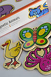Набір магнітна Viga Toys Звірята, 20 шт., фото 4