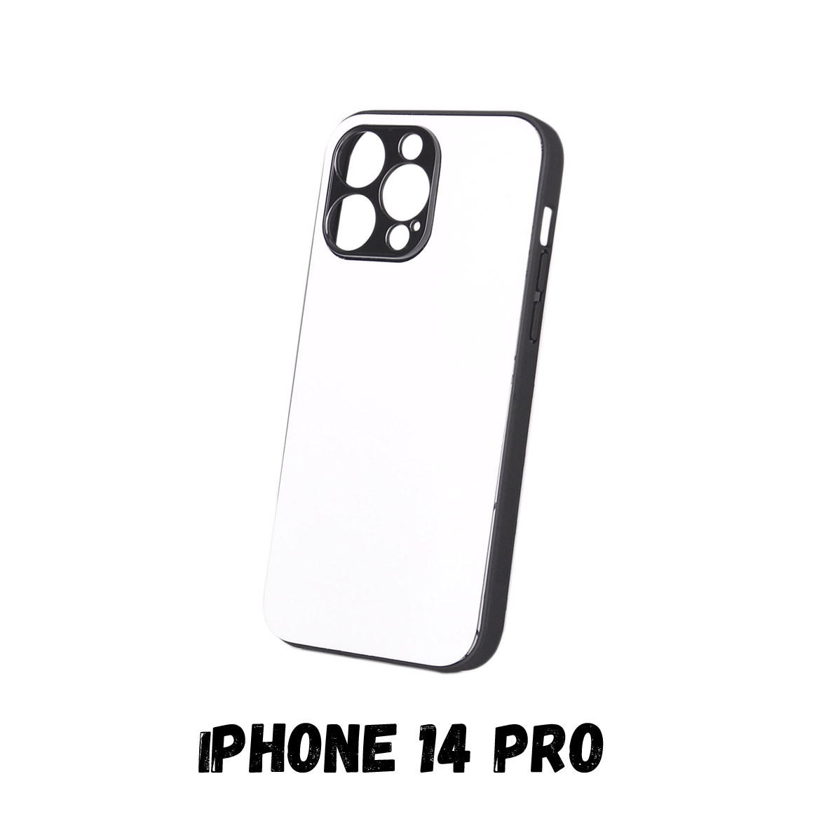 Чохол для сублімації 2D iPhone 14 Pro (TPU чорний)