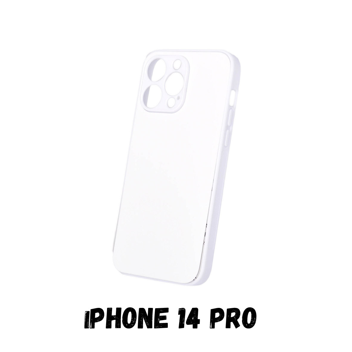 Чохол для сублімації 2D iPhone 14 Pro (TPU білий)