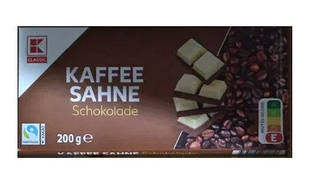 Шоколад K-Classic Kaffee Sahne Schokolade Kaufland зі Смаком Кава 200 г Німеччина