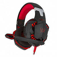 Ігрові навушники Kotion Each G2000 Pro Gaming Headset Black/Red з мікрофоном та підсвічуванням