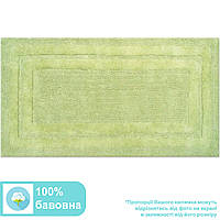 Коврик для ванной и туалета, прикроватный коврик из 100% хлопка PHP Sirio Erba 50х80 см зеленый