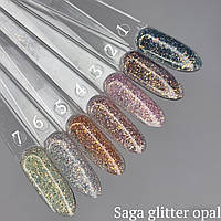 Гель глітерний для нігтів Saga Glitter Opal No 1, 8 мл