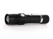 Ліхтарик ручний BL 518 CREE XM-L T6 Usb black, фото 3