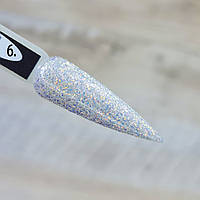 Гель глітерний для нігтів Saga Glitter Opal No 6, 8 мл