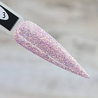 Гель глиттерный для нігтів Saga Glitter Opal № 3, 8 мл