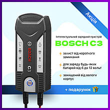 Автоматична зарядка до акумуляторів C3 BOSCH 6V/12 автоматичний зарядний пристрій до акумуляторів 6V/12