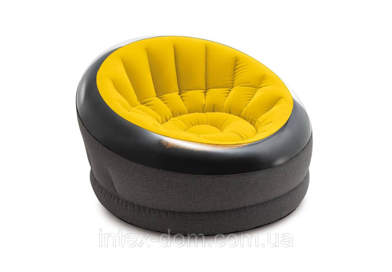 Надувне крісло Intex 66582, (112 х 109 х 69 см) (жовте), фото 1
