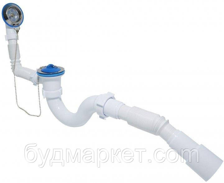 Сифон для ванної хвилі "Waterstal", 1 * 1/2 гнучка труба з виходу в каналізацію 40/50 а - 40089