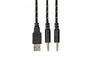 Гарнітура ігрова 2E GAMING HG300 LED-підсвітка 3.5mm Black, фото 7