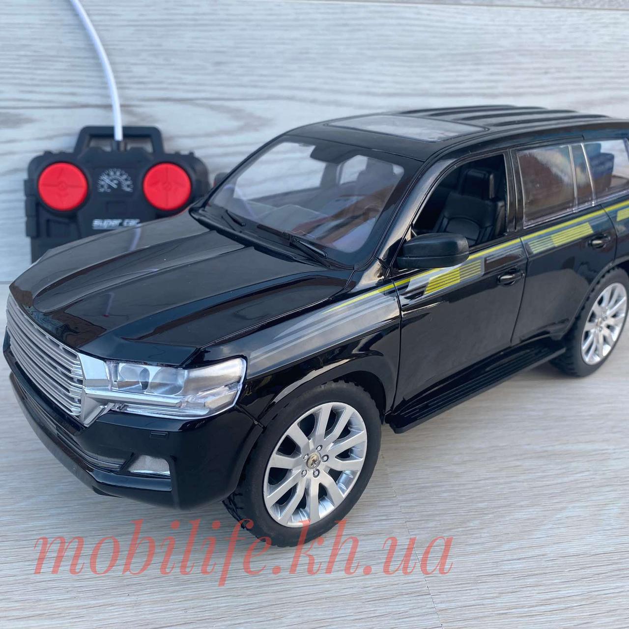 Великий Джип 33 см Toyota Land Cruiser 200 на пульті керування / горять передні та задні фари/гум колеса/, фото 1