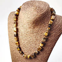 Буси Тигровий Око Кубик 14х10 мм довжина 50 см