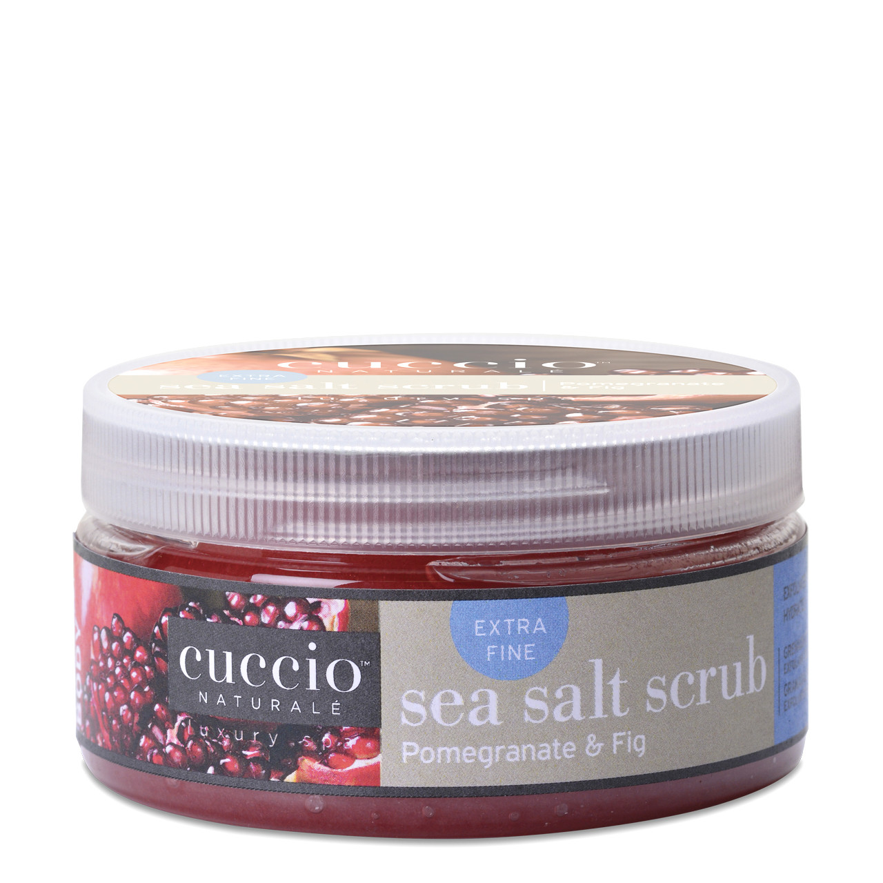 Дрібний сольовий скраб на масляній основі "Гранат і інжир" - Cuccio Naturale Sea Salt Scrub Pomegranate and Fig