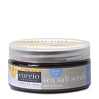Дрібний сольовий скраб на масляній основі "Молоко і мед" - Cuccio Naturale Sea Salt Scrub Milk and Honey