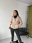 Жіноча демісезонна куртка 23002 (42-44, 46-48, 50-52) (кольори: чорний, бузок, сірий, зелений, бежевий) СП, фото 10