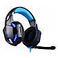 Ігрові навушники Kotion Each G2000 Pro Gaming Headset Black/Blue з мікрофоном та підсвічуванням, фото 3