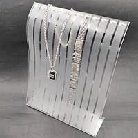 Підставка під ланцюги та браслети 230х190 мм білий акрил