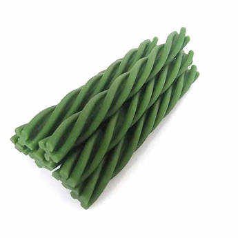 Ласощі для собак, палички для догляду за зубами (шпинат), Селянські Смаколики 12 см 500г