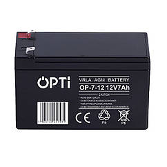 Акумулятор AGM VOLT OPTI 12V  7 Ah VRLA