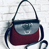 Клапан для сумки "Слон". Колір "Темно-синій", фото 6