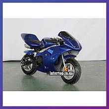 Дитячий електро мотоцикл двоколісний на акумуляторі мотор 350W SN-EP32 для дітей від 5 до 10 років синій