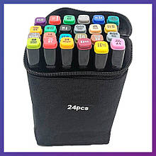 Набір скетч-маркерів 24 кольори в чохлі