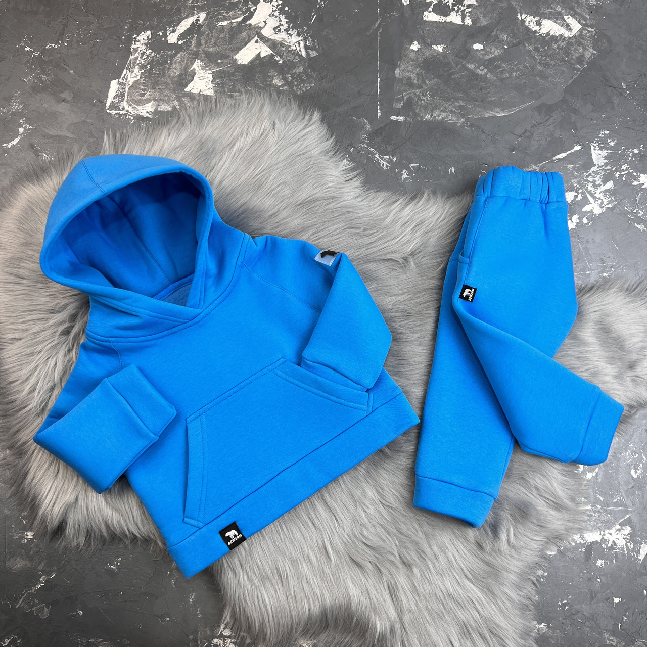 Спортивний дитячий костюм на флісі BEWARM Electric Blue