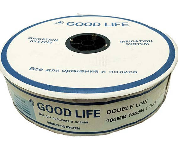 Крапельна стрічка 10 см GOOD LIFE (Корея). Бухта 1000 метрів, щілинна, фото 1