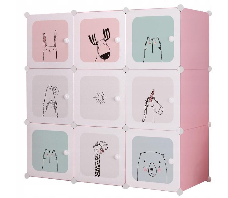 Дитяча модульна шафа Omna ANIMALS 110x110x37 см різні малюнки, фото 1
