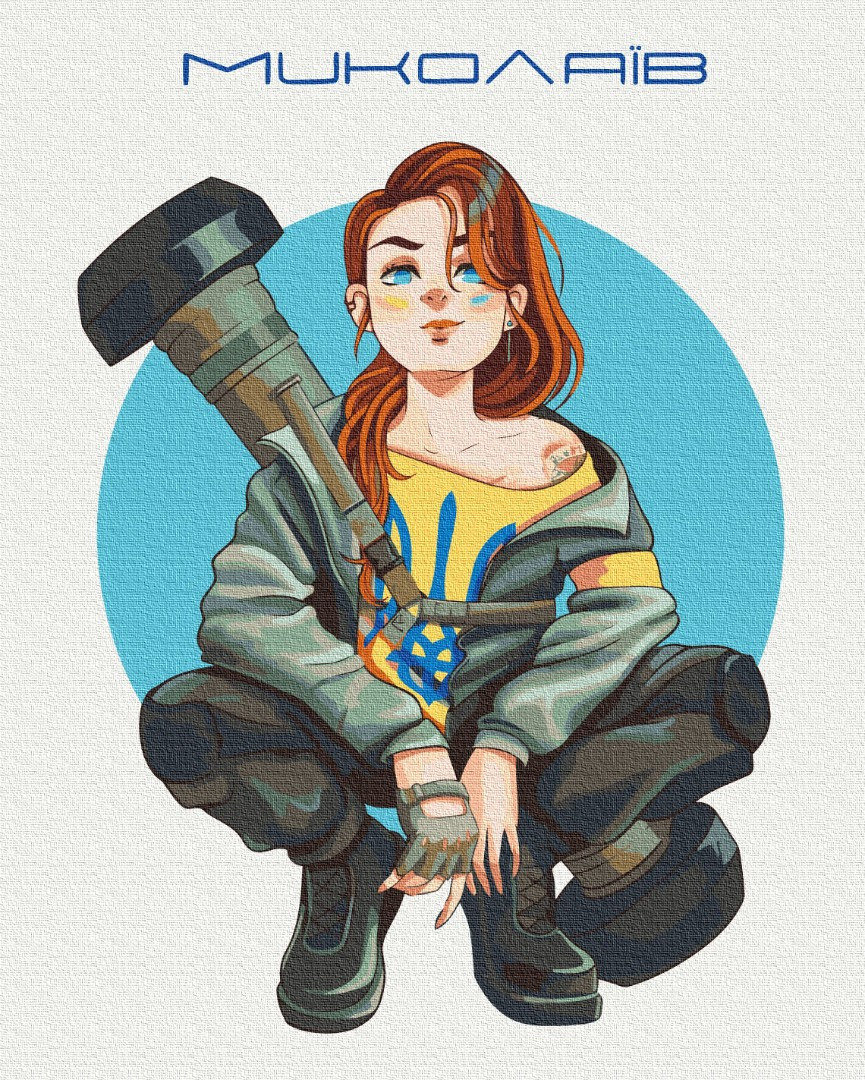 Картина за номерами Відважний Миколаїв 40х50 см