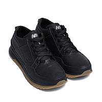 Мужские кожаные кроссовки New Balance Clasic Black, кроссовки для мужчин повседневные нью беленс