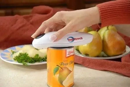 Нож консервный автоматический электрический One Touch Can Opener (Ван Тач Опенер) - фото 4 - id-p1749660686