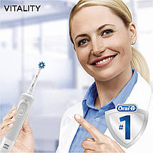 Електрична зубна щітка Oral-B орал бі для чутливих зубів Зубна щітка oral-b + 8 насадок у подарунок, фото 3