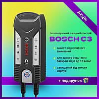 Автоматическая зарядка для аккумуляторов C3 BOSCH 6V/12V автоматическое зарядное устройство для аккумуляторов