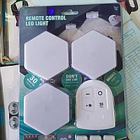 Фонарик стационарный Set Of3 набор из 3 светодиодных светильников на пульте управления