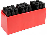 Набір трафаретів букви тавра клейма буквены літерні h-8 мм 27шт YATO YT-6863