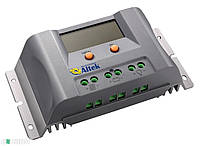 Контролер заряду ALTEK P-20А/24V-USB/LCD на основі ШІМ, 2 виходи USB 5 В 2 А, дисплей