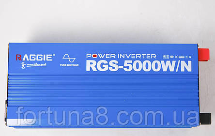 Інвертор Pure Sine Wave RGS-5000W 12V перетворювач напруги інвертор із чистою синусоїдою, фото 1