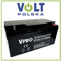 Аккумулятор Volt Polska Opti VRLA AGM 12 В 65 Ач (Черный)