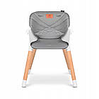 Стілець для годування Lionelo KOEN GREY STONE, трансформер, 5-точкові ремені безпеки, фото 9