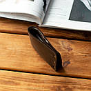 Шкіряний коричневий гаманець NORB з натуральної телячої шкіри на заклепках з фіксацією на кнопці ручної роботи, фото 7