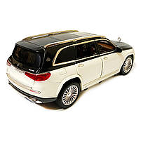 Машинка іграшкова Maybach GLS600 «АвтоЕксперт» Преміум Майбах метал чорний з білим світ звук 21*8*7 см (GT-0311), фото 4