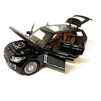 Машинка металева Land Rover Defender SC V6 «AutoExpert» Дефендер джип чорний звук світло 21*9*9 см (GT-1128), фото 5