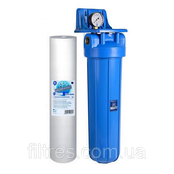 Магістральний фільтр Aquafilter FH20B1-B-WB 20" + Механіка FCPS20M20B