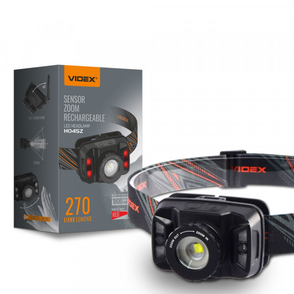 Фонар налобний Videx HO45Z 270 max lumens