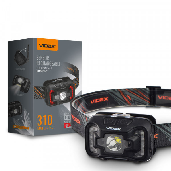 Фонар налобний Videx HO25С 310 max lumens